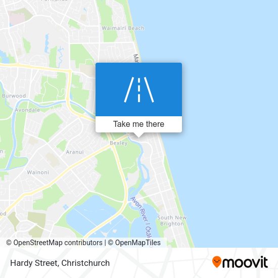 Hardy Street map