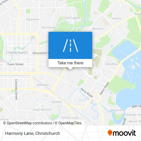Harmony Lane map