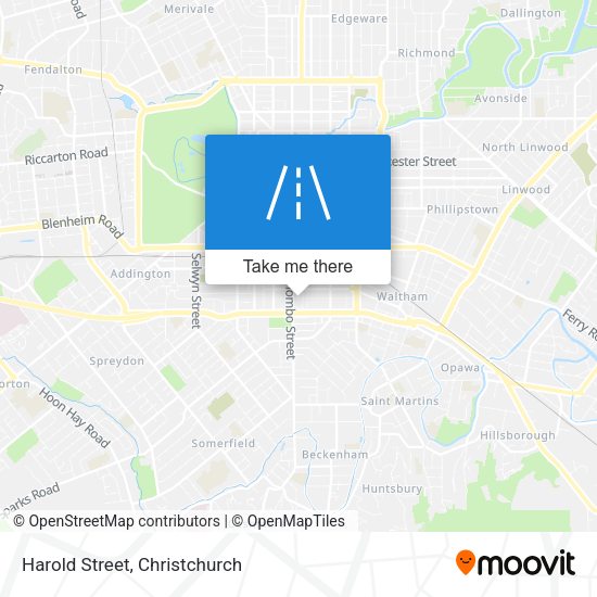 Harold Street map