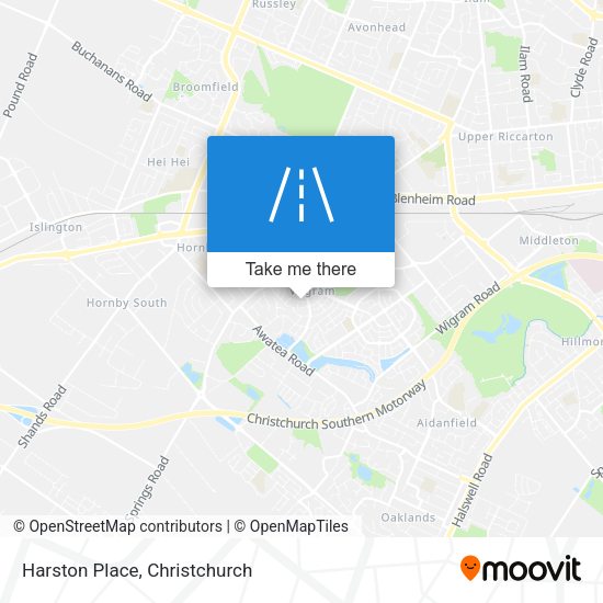 Harston Place map