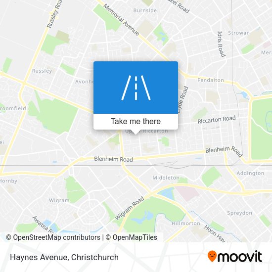 Haynes Avenue map