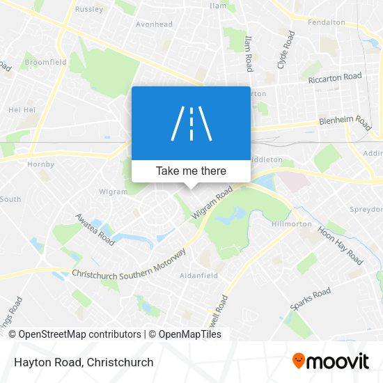 Hayton Road map