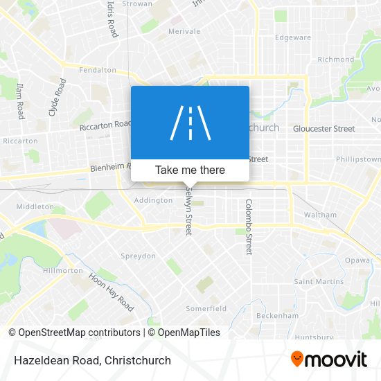 Hazeldean Road map