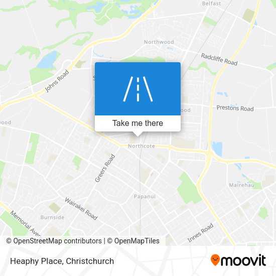 Heaphy Place map