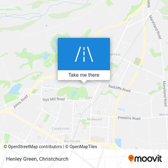 Henley Green map