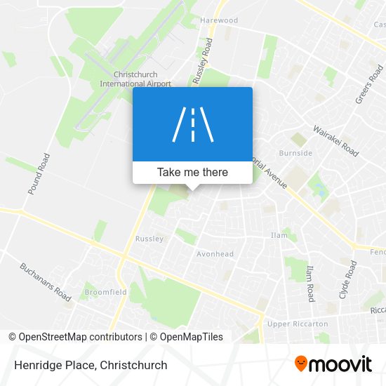 Henridge Place map