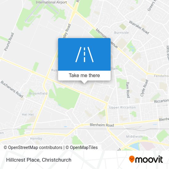 Hillcrest Place map