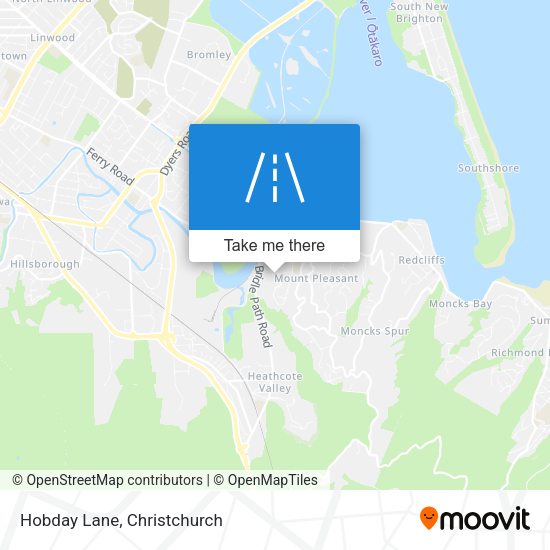 Hobday Lane map