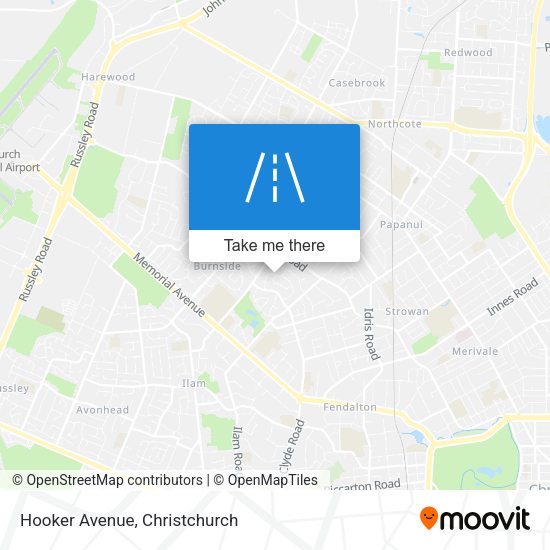 Hooker Avenue map