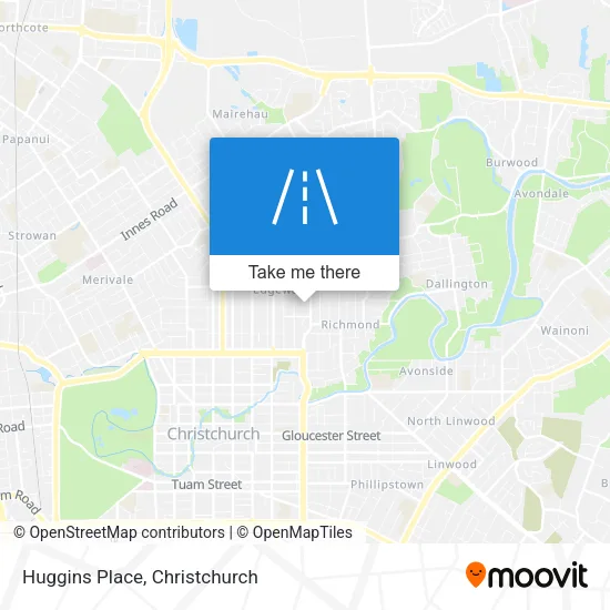 Huggins Place map
