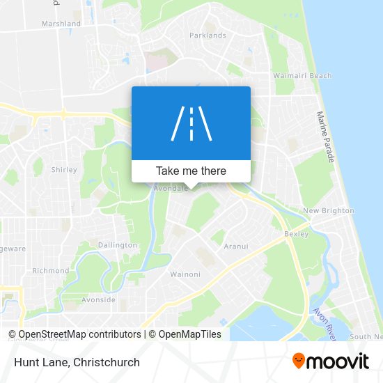 Hunt Lane map
