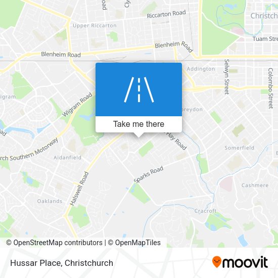 Hussar Place map