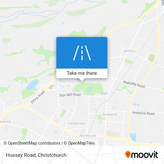Hussey Road map