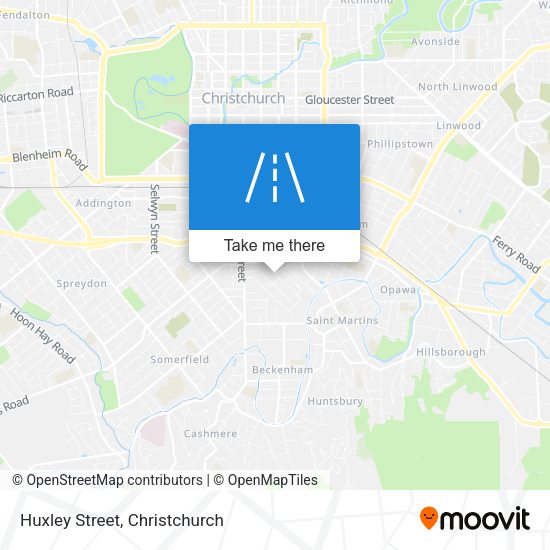 Huxley Street map