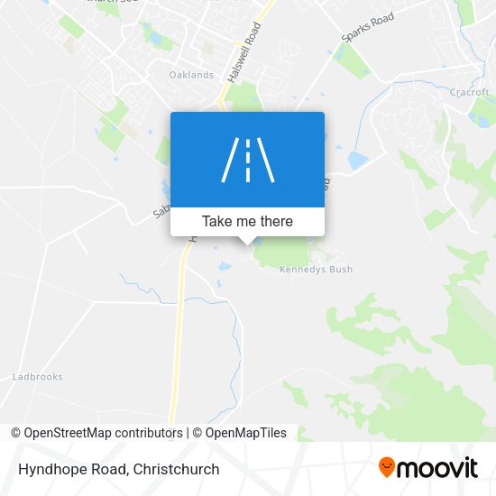 Hyndhope Road map
