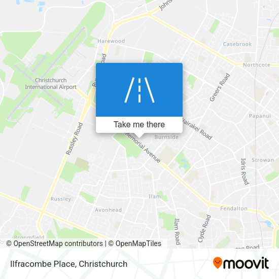 Ilfracombe Place map