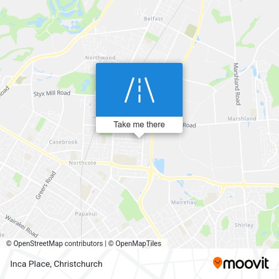 Inca Place map