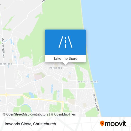 Inwoods Close map