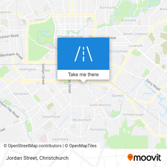 Jordan Street map