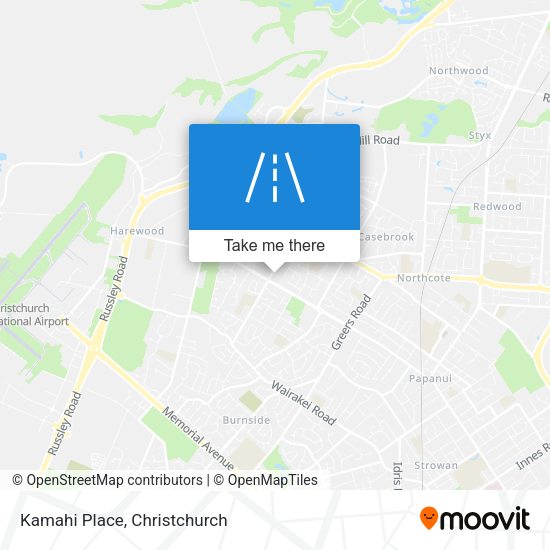 Kamahi Place map