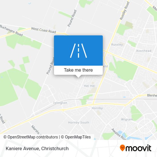 Kaniere Avenue map
