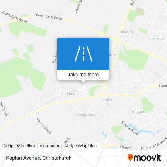 Kaplan Avenue map