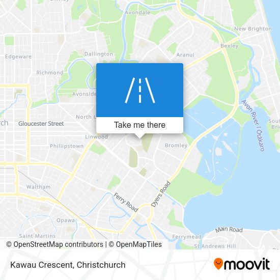 Kawau Crescent map