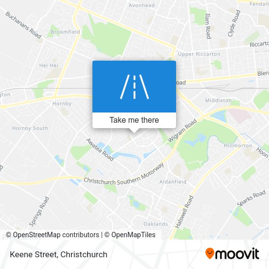 Keene Street map