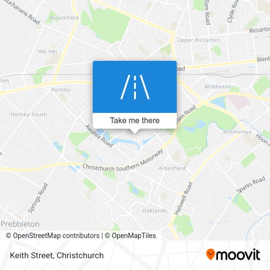 Keith Street map