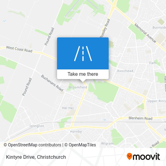 Kintyre Drive map