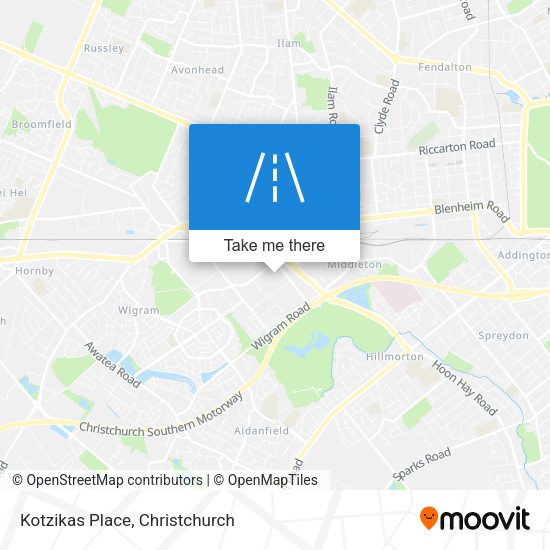 Kotzikas Place map