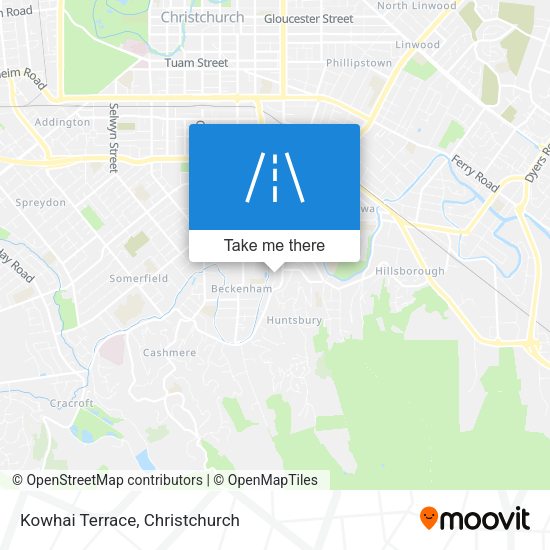 Kowhai Terrace map