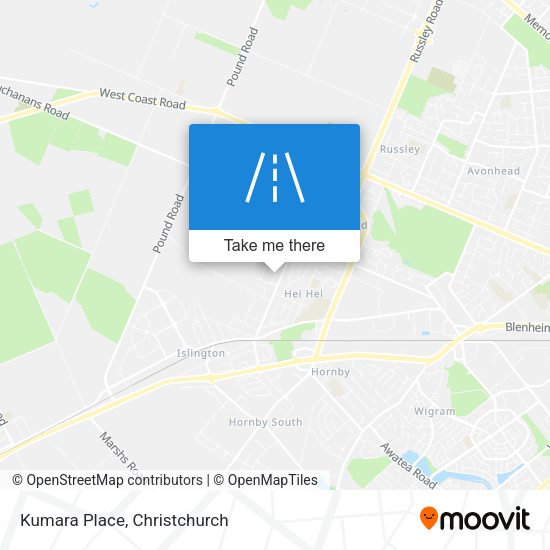 Kumara Place map