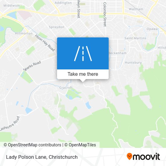 Lady Polson Lane map