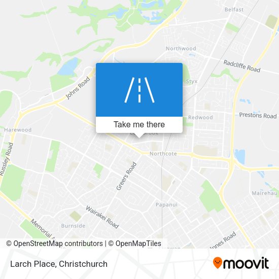 Larch Place map