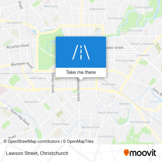 Lawson Street map