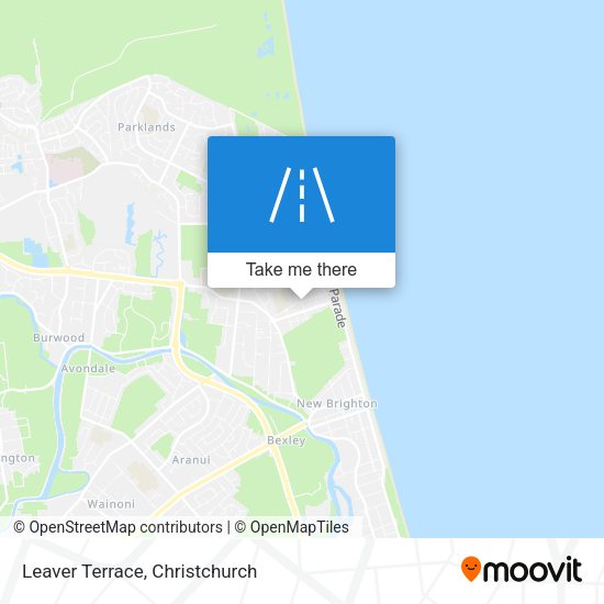 Leaver Terrace map