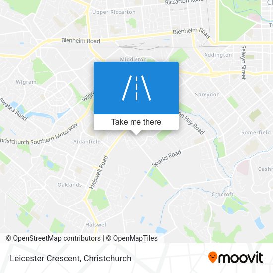 Leicester Crescent map
