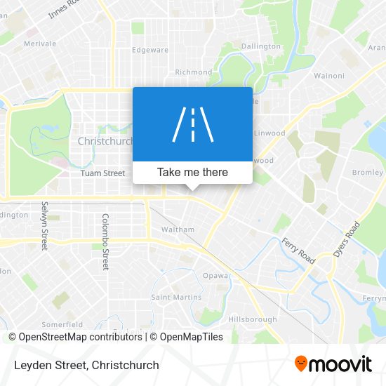 Leyden Street map