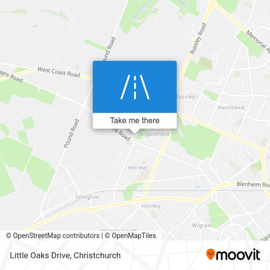 Little Oaks Drive map