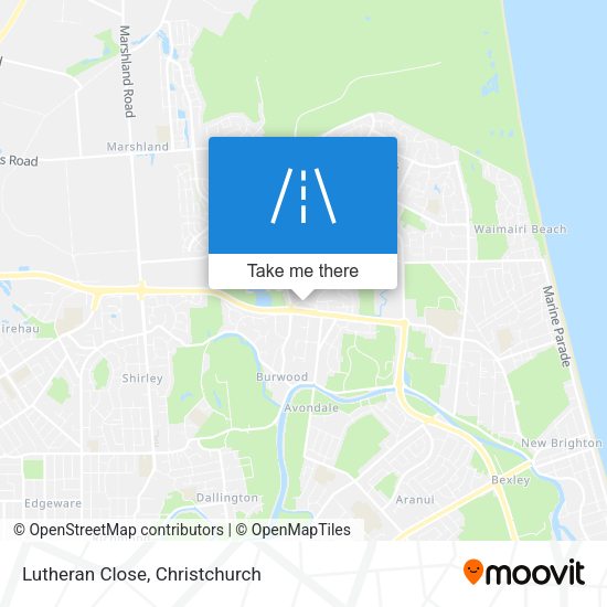 Lutheran Close map