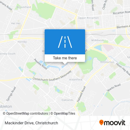 Mackinder Drive map