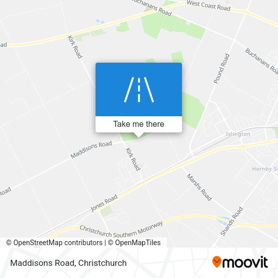 Maddisons Road map