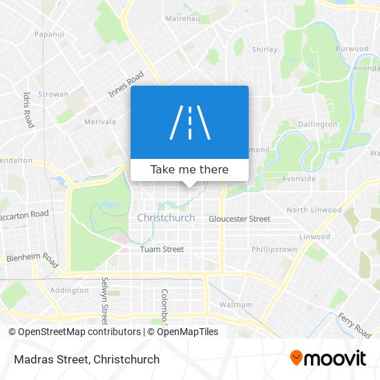 Madras Street map