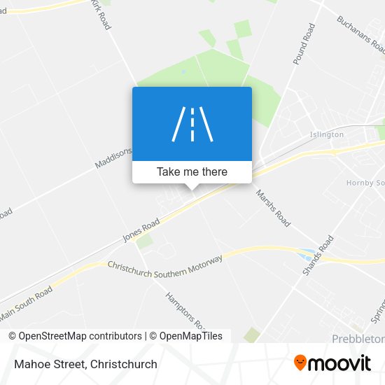 Mahoe Street map