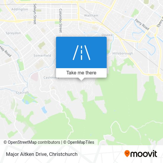 Major Aitken Drive map
