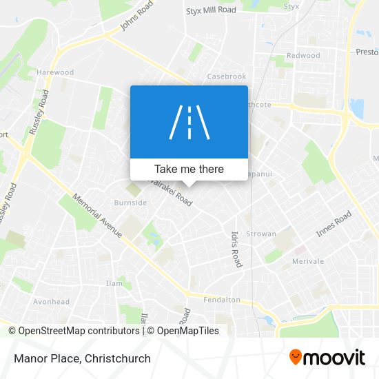 Manor Place map