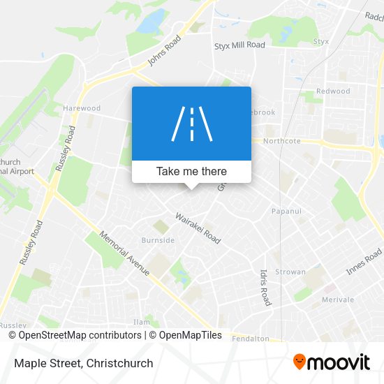 Maple Street map