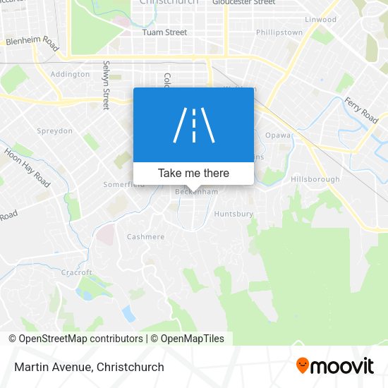 Martin Avenue map
