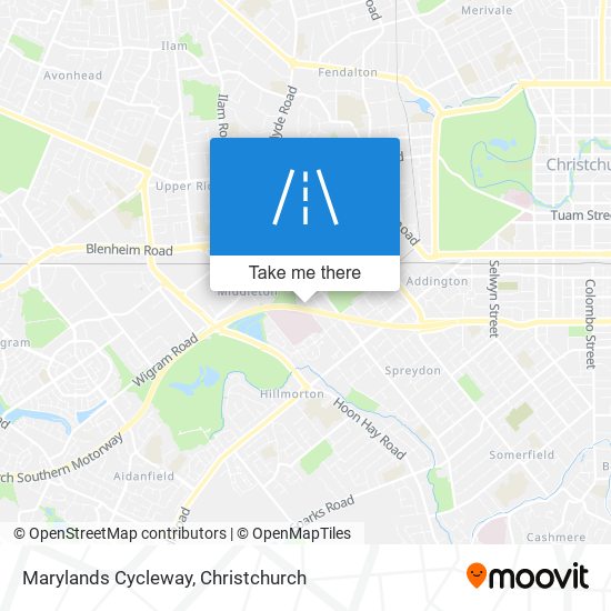 Marylands Cycleway map